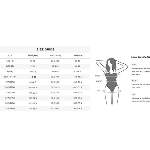 Daci Tankini Swimsuit Two Piece Tummy Control Bathing Suit Loose Fit SZ 16W. f84 - Picture 9 of 9